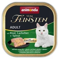 Mokra karma dla kotów - animonda Vom Feinsten Adult z nadzieniem 32 x 100 g Wołowina, filet z łososia i szpinak - miniaturka - grafika 1