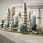 Ozdoby bożonarodzeniowe - Taca na świece Perla - miniaturka - grafika 1