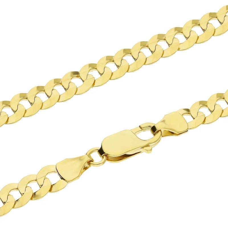 Złota Pancerka 585 elegancki masywny splot uniseks do zawieszki 21.90g R55