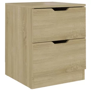 vidaXL Szafka nocna kolor dąb sonoma 40x40x50 cm płyta wiórowa 326729 - Szafki nocne - miniaturka - grafika 1