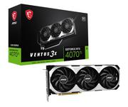 Karty graficzne - MSI GeForce RTX 4070 Ti VENTUS 3X 12G OC GDDRX6 192bit 3DP/HDMI - miniaturka - grafika 1