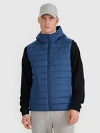 Kurtki męskie - 4F Bezrękawnik puchowy z wypełnieniem syntetycznym męski - granatowy L - miniaturka - grafika 1