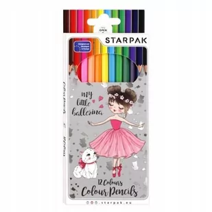 Starpak Kredki ołówkowe Balerina 490900 12 kolorów - Przybory szkolne - miniaturka - grafika 1