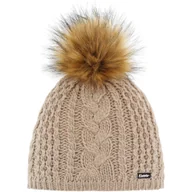 Czapki damskie - Czapka zimowa z wełną merino Eisbar Afra Lux MÜ 156 beżowy - miniaturka - grafika 1