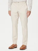 Spodnie męskie - Guess Spodnie materiałowe M4YB01 WG9Z2 Écru Regular Fit - miniaturka - grafika 1