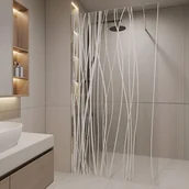 Ścianki i drzwi prysznicowe - Ścianka prysznicowa w stylu włoskim DANNA z sitodrukiem – 140 × 200 cm - miniaturka - grafika 1