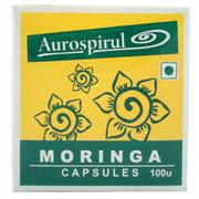 Suplementy naturalne - Moringa AUROSPIRUL Przeciwutleniacz 100 K (AU2596) - miniaturka - grafika 1