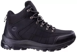 Męskie buty turystyczne HI-TEC Mengelo MID, czarny, r. 42 - Buty trekkingowe męskie - miniaturka - grafika 1