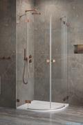 Kabiny prysznicowe - Radaway Essenza Pro Brushed Copper Pdd kabina 80x100 cm szczotkowana miedź 10095080-93-01L/10095100-93-01R - miniaturka - grafika 1