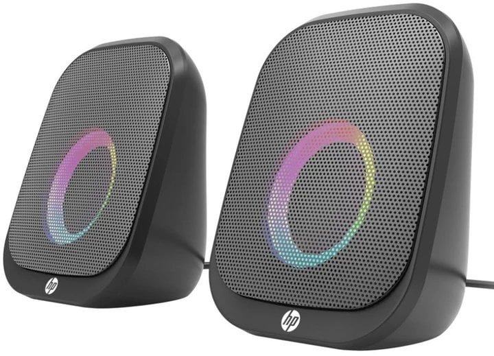 HP głośniki DHS-2113, 2.0, 6W, czarne, Bluetooth, podświetlanie 8YJ98AA