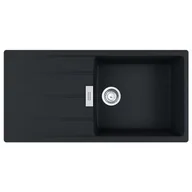 Zlewozmywaki - Franke Centro CNG 611-100 XL GSC Zlewozmywak granitowy jednokomorowy 100x50 cm czarny mat 114.0687.332 - miniaturka - grafika 1