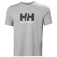 Koszulki męskie - Helly Hansen Męska koszulka z logo HH, szary melanż, XL - miniaturka - grafika 1