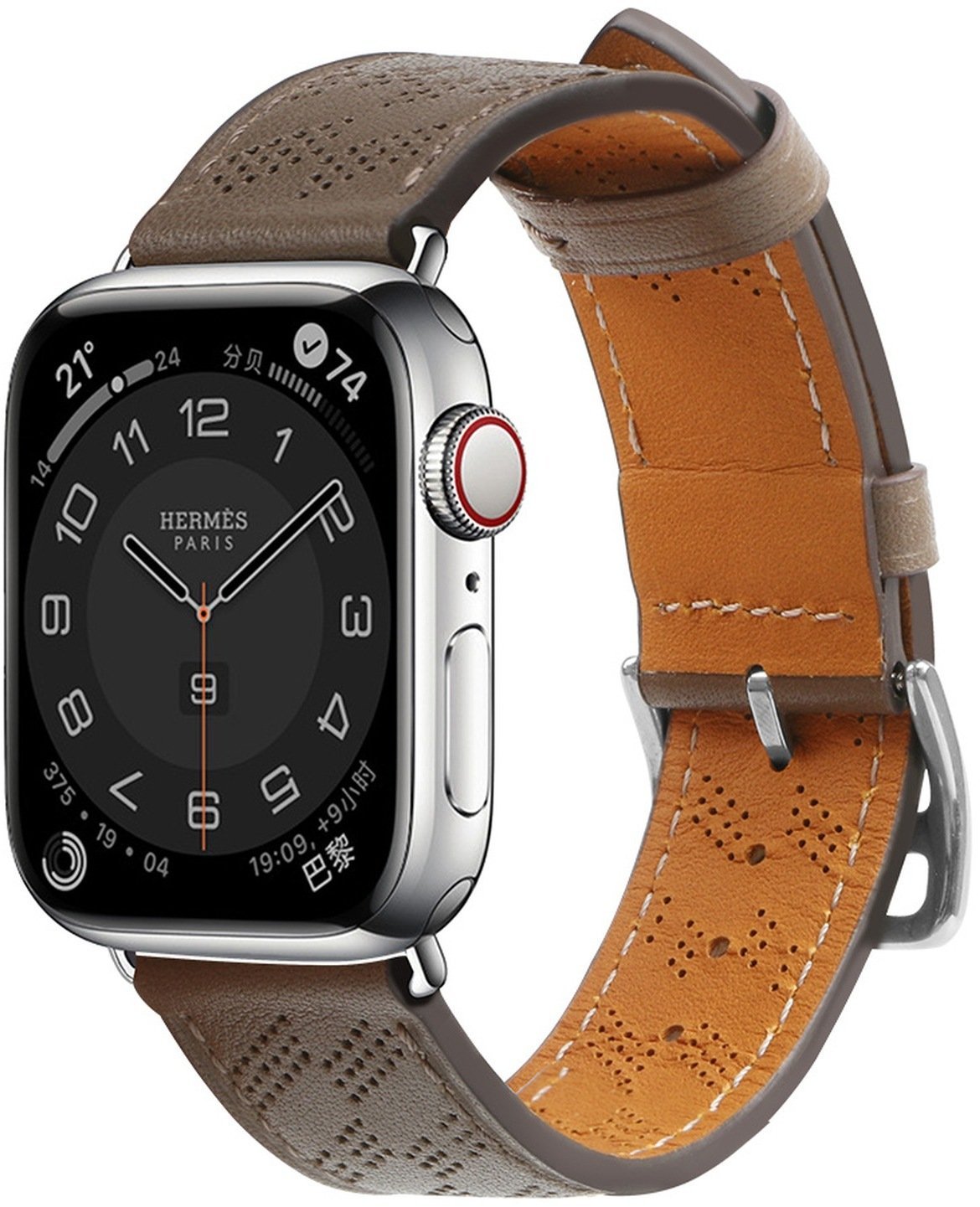 Hurtel Pasek skórzany opaska bransoleta do Apple Watch 38 / 40 / 41 mm - ciemnobrązowy Pasek skórzany opaska bransoleta do Apple Watch 38 / 40 / 41 mm - ciemnobrązowy