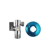 Zawory i kraniki - Zawór kątowy kulowy z filtrem - 1/2"x3/8" WADEP - miniaturka - grafika 1