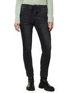 Spodnie damskie - Street One Damskie spodnie jeansowe A375888 Loose, thermoknit Black wash, W28/L30, Thermoknit Black Wash, 28W / 30L - miniaturka - grafika 1