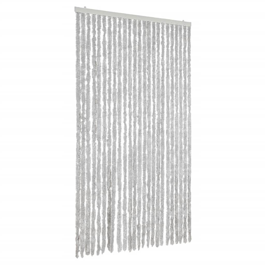 vidaXL Zasłona przeciwsłoneczna szara 100x230 cm szenilowa