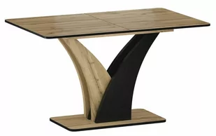 Stół rozkładany VENTO w kolorze DĄB ARTISAN / CZARNY 120(160)X68 cm - Stoły - miniaturka - grafika 1