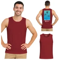 Koszulki męskie - Męska koszulka podkoszulka z BAWEŁNY TURECKIEJ na ramiączkach Captain Mike 3XL - miniaturka - grafika 1