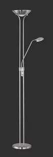 Reality Leuchten lampa stojąca, żarówki SMD-LED 20 W, 5 W w zestawie, odrębna regulacja ściemniacza światła lampy głównej oraz bocznej lampki, wysokość 180 cm R42292107 - Lampy stojące - miniaturka - grafika 1