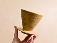 Kubki - Dripper do kawy v60 - złoty liść - miniaturka - grafika 1