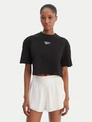 Koszulki i topy damskie - Reebok T-Shirt Klara RK25503CCW Czarny Relaxed Fit - miniaturka - grafika 1