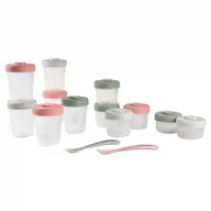 Akcesoria do karmienia - Beaba Zestaw słoiczków Clip do przechowywania jedzenia Eucalyptus 2 x 90 ml + 4 x 150 ml + 6 x 250 ml - miniaturka - grafika 1