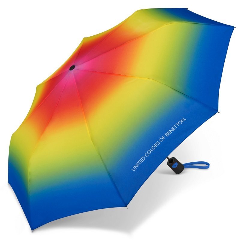 Benetton 59029 MINI AC GRADIENT parasol damski niebiesko-żółty