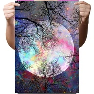 Zabawki kreatywne - Haft Diamentowy Diamond Painting,DIAMENTOWY MALARZ,Obraz DIY 5D,Mozaika Diamentowa 30x40, Księżyc - miniaturka - grafika 1