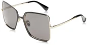 Okulary przeciwsłoneczne - MaxMara WEHO Okulary, Gold, 58/19/140 dla kobiet, Złoty - miniaturka - grafika 1