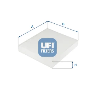 Filtr, wentylacja przestrzeni pasażerskiej UFI Filtry 53.254.00 - Filtry kabinowe - miniaturka - grafika 1