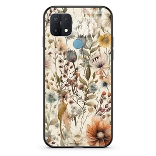 Etui szklane OPPO Oppo A15S Łąka beż - Etui i futerały do telefonów - miniaturka - grafika 1