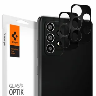 Spigen SZKŁO HARTOWANE OPTIK.TR CAMERA LENS GALAXY A72 BLACK - Szkła hartowane na telefon - miniaturka - grafika 1