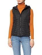 Kamizelki damskie - Geox Damska kamizelka puchowa W Ascythia, Czarny, 30 - miniaturka - grafika 1