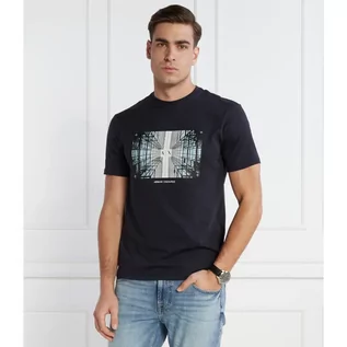 Koszulki męskie - Armani Exchange T-shirt | Regular Fit - grafika 1