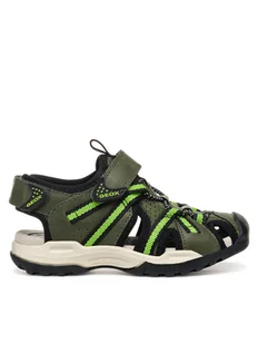 Geox Sandały Jr Borealis J450RB 014ME C3222 S Khaki - Buty dla chłopców - miniaturka - grafika 1