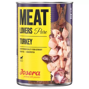 Megapakiet Josera Meatlovers Pure, 12 x 400 g - Indyk - Mokra karma dla psów - miniaturka - grafika 2