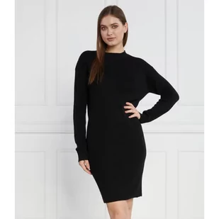 Armani Exchange Sukienka Vestito | z dodatkiem wełny - Sukienki - miniaturka - grafika 1