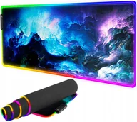 Podkładki pod mysz - Świecąca podkładka pod mysz komputerowa duża kosmos rgb-2 - miniaturka - grafika 1