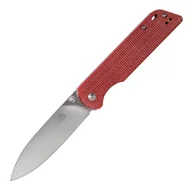 Noże - Nóż QSP Parrot, ostrze Satin D2, czerwona rękojeść Micarta QS102-E - miniaturka - grafika 1