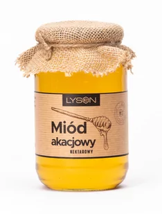 Miód akacjowy 1,25 kg pasieka Łysoń - Miód - miniaturka - grafika 1