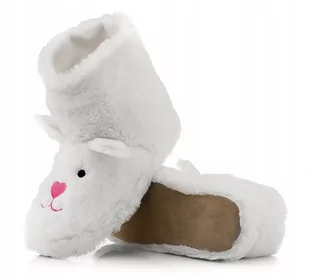 Wysokie i ciepłe obuwie domowe damskie w zwierzaki KRÓLIK r. 40/41 - wzory - Kapcie damskie - miniaturka - grafika 1