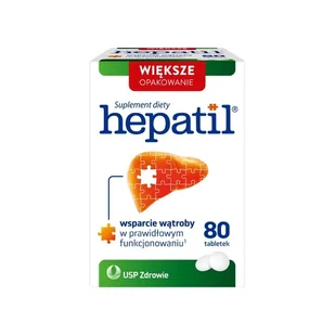 Hepatil, Suplement diety wspomagający pracę wątroby, Tabletki - Układ pokarmowy - miniaturka - grafika 1