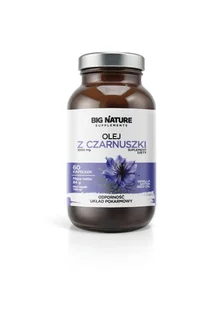 Big Nature Olej z czarnuszki - suplement diety 60 kaps. - suplement - Serce i układ krążenia - miniaturka - grafika 1