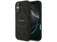 Etui i futerały do telefonów - Etui GUESS 4G Ring Classic Logo MagSafe do iPhone 17 Czarny - miniaturka - grafika 1