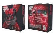 Słuchawki - TelForceOne Maxlife Gaming MXGH-100 czarno-czerwone - miniaturka - grafika 1