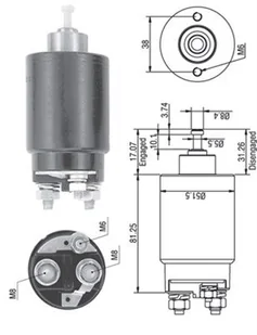 Włącznik elektromagnetyczny, rozrusznik Magneti Marelli 940113050264 - Akcesoria do układu elektrycznego - miniaturka - grafika 1