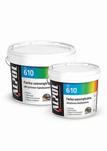 Alpol AF 610 farba wewnętrzna akrylowo-lateksowa baza 10l - Zaprawy budowlane - miniaturka - grafika 1
