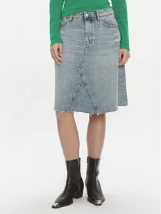 Tommy Hilfiger Spódnica jeansowa WW0WW40656 Niebieski Relaxed Fit - Spódnice - miniaturka - grafika 1