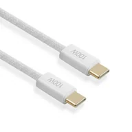 Kable USB - Kabel VIDVIE CB4011 Type C/Type C 5A 100W, 2m biały - miniaturka - grafika 1