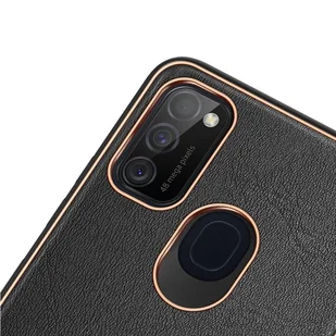 Dux Ducis Yolo eleganckie etui pokrowiec ze skóry ekologicznej Samsung Galaxy M30s czarny - Etui i futerały do telefonów - miniaturka - grafika 6